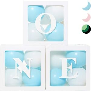 Baby’s 1st birthday balloon boxes